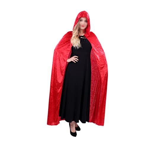 Beavorty Halloween Hexen Umhang mit Kapuze Kostüm für Cosplay und Maskerade Rot Unisex Halloween Robe für Rollenspiele und Kostümpartys Verarbeitung und Bequemes Tragen Beavorty Halloween Hexen Umhang mit Kapuze Kostüm für Cosplay und Maskerade Rot Unisex Halloween Robe für Rollenspiele und Kostümpartys Verarbeitung und Bequemes Tragen von Beavorty