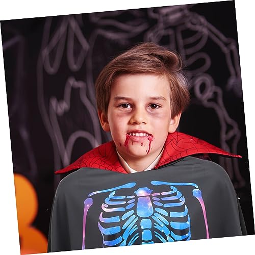 Beavorty Halloween Kostüm Skelett Umhang Unisex Karneval Cape Prop für Halloween Party Verkleidung Cosplay Dekorativer Skelettumhang Einheitsgröße von Beavorty