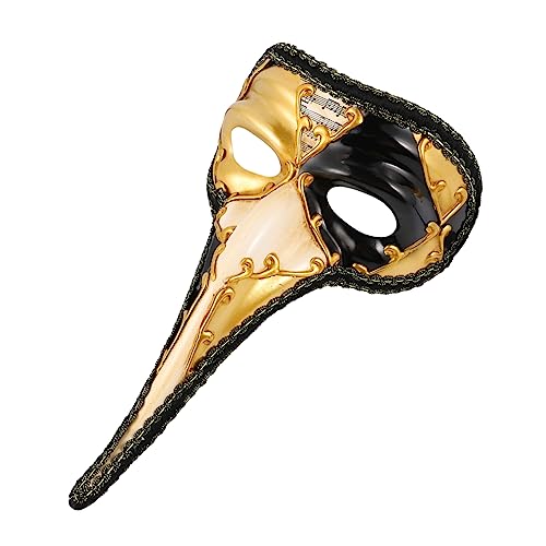 Beavorty Halloween Lange Nasenmaske Venezianische Halbmaske Für Kostümpartys Karneval Maske Für Drama Maskerade Für Erwachsene von Beavorty