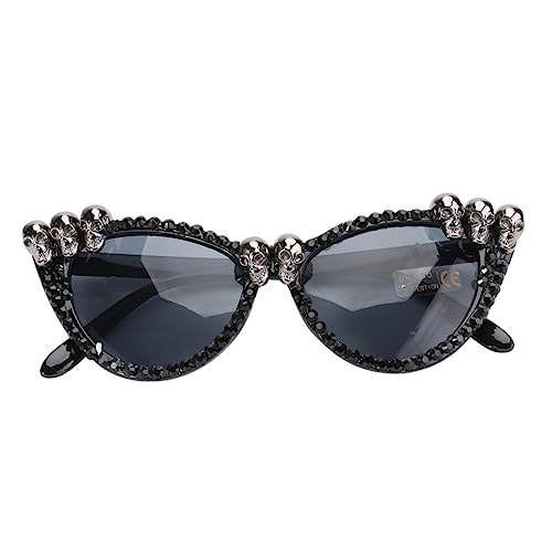 Beavorty Halloween Partybrille Schädelkopf Kunststoffglas mit Glaseinsatz Leichte Langlebige Karnevalsbrille für Erwachsene Dekoratives Halloween Accessoire für Festlichkeiten und Beavorty Halloween Partybrille Schädelkopf Kunststoffglas mit Glaseinsatz Leichte Langlebige Karnevalsbrille für Erwachsene Dekoratives Halloween Accessoire für Festlichkeiten und von Beavorty