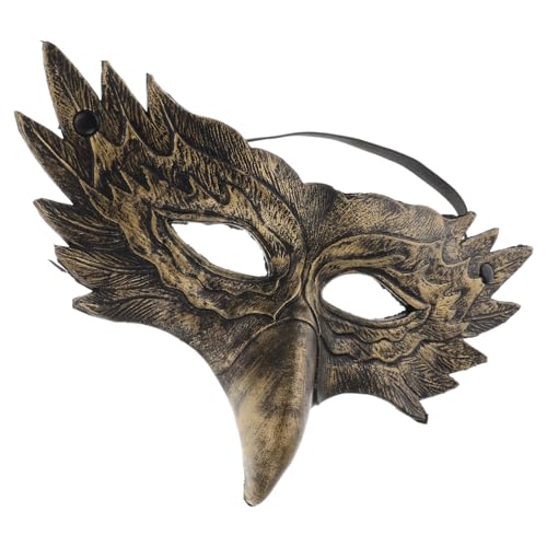 Beavorty Halloween-Tiermasken Formen Masken-Cosplay Maskerade-Party- Kostümzubehör Maskerademaske geformt Halloween- Weißkopfseeadler- Männer Maskerade PU- Golden Beavorty Halloween-Tiermasken Formen Masken-Cosplay Maskerade-Party- Kostümzubehör Maskerademaske geformt Halloween- Weißkopfseeadler- Männer Maskerade PU- Golden von Beavorty