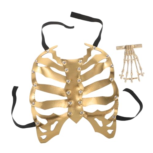Beavorty Halloween Totenkopf Brustkorb Requisite Totenkopf Schmuck Für Frauen Skelett Brustkorb Accessoire Knochenschmuck Halloween Skelett Rüstung Beavorty Halloween Totenkopf Brustkorb Requisite Totenkopf Schmuck Für Frauen Skelett Brustkorb Accessoire Knochenschmuck Halloween Skelett Rüstung von Beavorty