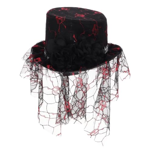 Beavorty Halloween Zaubererhut mit Netz Eleganter Partyhut für Kostüme Kreatives Halloween Accessoire mit Design für Bühnenauftritte und Festlichkeiten Beavorty Halloween Zaubererhut mit Netz Eleganter Partyhut für Kostüme Kreatives Halloween Accessoire mit Design für Bühnenauftritte und Festlichkeiten von Beavorty