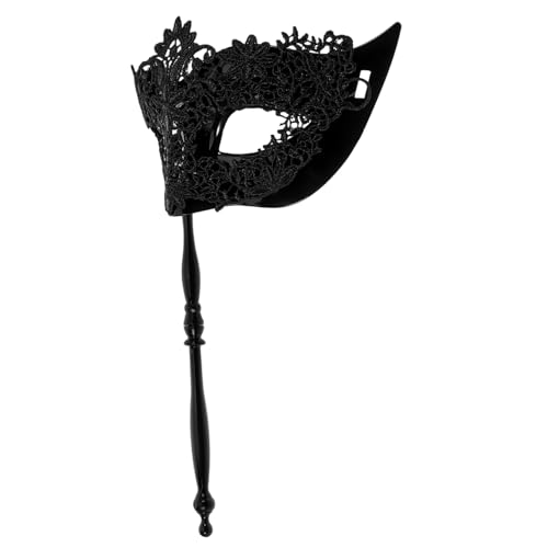 Beavorty Handgehaltene Spitzenmaske Maskerade Masken Maskerademaske Für Männer Maskerade-maske Für Frauen Venezianische Maskerademaske Für Frauen Maskerade-maske Auf Einem Stock Black Stoff Beavorty Handgehaltene Spitzenmaske Maskerade Masken Maskerademaske Für Männer Maskerade-maske Für Frauen Venezianische Maskerademaske Für Frauen Maskerade-maske Auf Einem Stock Black Stoff von Beavorty
