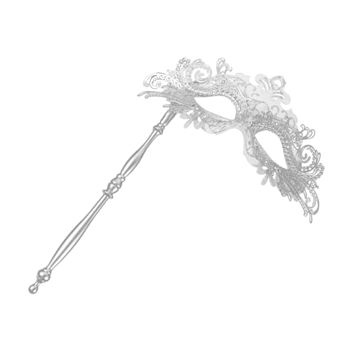 Beavorty Handheld Maskerade Maske Dekorative Karnevalsmaske für Cosplay Abschlussball Abnehmbare Halbmaske für Erwachsene für Partys Fotos von Beavorty