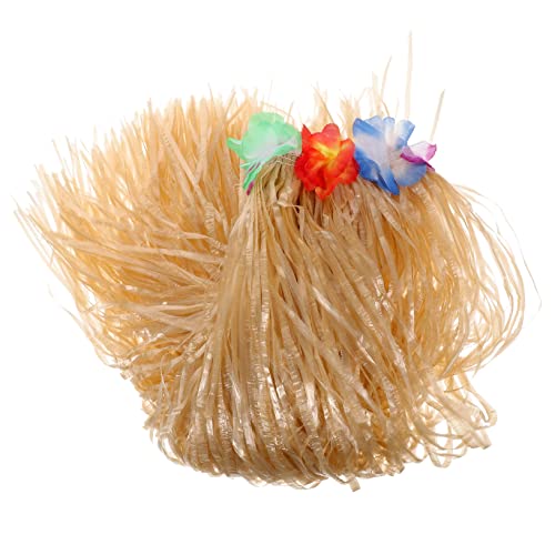 Beavorty Hawaiianischer Tanzrock Für Partys Einlagiger Grasrock Strohfarbe Für Tropische Mottopartys Tänze Sommerveranstaltungen Perfektes Kostümzubehör Für Ihre von Beavorty