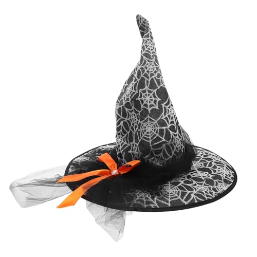 Beavorty Hexenhut Damen Halloween mit Spinnennetz Mesh Leichter Handgefertigter Zaubererhut für Kostüm Party Vielseitiges Cosplay Zubehör für Halloween Theater und Themenfeiern Beavorty Hexenhut Damen Halloween mit Spinnennetz Mesh Leichter Handgefertigter Zaubererhut für Kostüm Party Vielseitiges Cosplay Zubehör für Halloween Theater und Themenfeiern von Beavorty