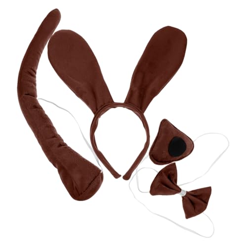 Beavorty Hunde Kostüm Set Teilig Welpen Stirnband mit Hundeohren Schleife Party Kopfschmuck Weiches Material für Jungen Mädchen Halloween Karneval Cosplay Beavorty Hunde Kostüm Set Teilig Welpen Stirnband mit Hundeohren Schleife Party Kopfschmuck Weiches Material für Jungen Mädchen Halloween Karneval Cosplay von Beavorty