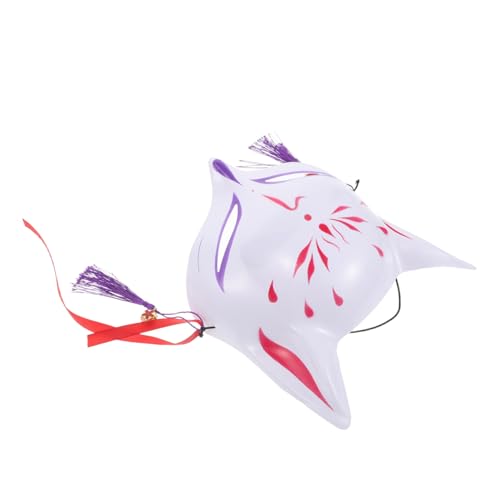 Beavorty Japanische Fuchsmaske Katze Katze Maskerade Maske Tier Gesichtsmaske Fox Cosplay Mask Halloween Kostümzubehör von Beavorty