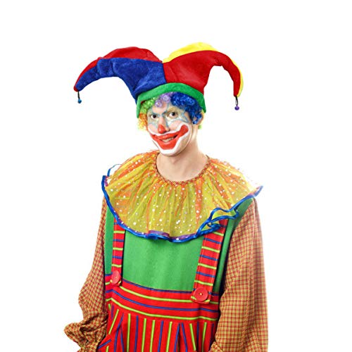 Beavorty Jester Hut Multicolor Jester Clown Hut Mardi Gras Hut Jester Hut für Carnival Festival Feier Parade von Beavorty