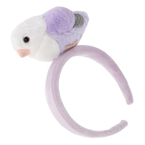 Beavorty Kawaii Parrot Stirnband Damen Cartoon Tierhaarreif Leichtes Party Accessoire Vogel Kopfschmuck für Halloween Geburtstag Fotografie von Beavorty