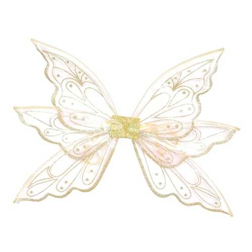 Beavorty Kleine Goldene Schmetterlingsflügel Für Elf Kostümzubehör Für Karneval Halloween Partys Zauberhafte Verkleidung Accessoires von Beavorty