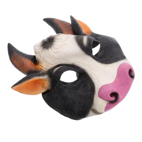Beavorty Kuhmaske für Halloween Halbgesichts Tiermaske Langlebigem Material Lustige Cosplay Maske für Partys und Maskeraden Atmungsaktiv und Wiederverwendbar Einzigartiges Tierdesign für Beavorty Kuhmaske für Halloween Halbgesichts Tiermaske Langlebigem Material Lustige Cosplay Maske für Partys und Maskeraden Atmungsaktiv und Wiederverwendbar Einzigartiges Tierdesign für von Beavorty