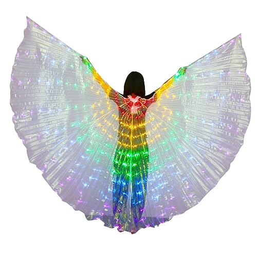 Beavorty LED Tanzflügel für Erwachsene Leuchtende für Bauchtanz Karneval Halloween Bühnenaufführungen Sicherer Niedervolt Betrieb Farbenfrohe Lichteffekte für Partys Fotografie Beavorty LED Tanzflügel für Erwachsene Leuchtende für Bauchtanz Karneval Halloween Bühnenaufführungen Sicherer Niedervolt Betrieb Farbenfrohe Lichteffekte für Partys Fotografie von Beavorty