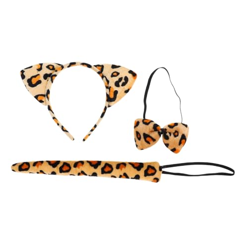 Beavorty Leoparden Kostüm Set Teiliges Dress Up Accessoire mit Weichem Plüsch Stirnband Schleife und für Halloween Karneval Party Kostüm Zubehör Beavorty Leoparden Kostüm Set Teiliges Dress Up Accessoire mit Weichem Plüsch Stirnband Schleife und für Halloween Karneval Party Kostüm Zubehör von Beavorty