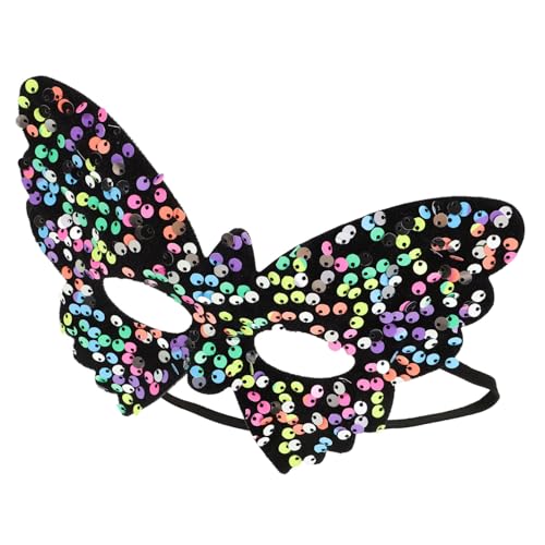 Beavorty Maske funkeln Dekoration Halloween Hälfte Karneval Gesicht Party Mardi Gras Mask Polyester von Beavorty