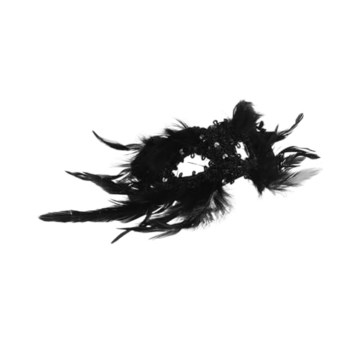 Beavorty Maskenballmaske Mit Federmuster Für Damen: -paillettenmaske Mit Gummiband Für Abendveranstaltungen – Leicht Und Für Längeres Tragen Beavorty Maskenballmaske Mit Federmuster Für Damen: -paillettenmaske Mit Gummiband Für Abendveranstaltungen – Leicht Und Für Längeres Tragen von Beavorty