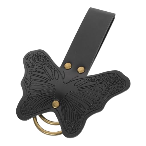 Beavorty Medieval Waistband Accessory PU Leather Butterfly Charm Ergonomic Fit Comfortable Renaissance Skirt Hike Clip for Women Cosplay Halloween Vintage Costume von Beavorty