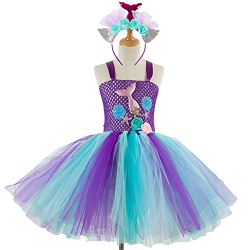 Beavorty Meerjungfrauenrock Für Kleid Im Meerjungfrauenstil Mädchenkleid Prinzessinnenkleid Tutu Rock Für Mädchen Meerjungfrauenkleid Meerjungfrauenkostüm Für Meerjungfrauenkostüm von Beavorty