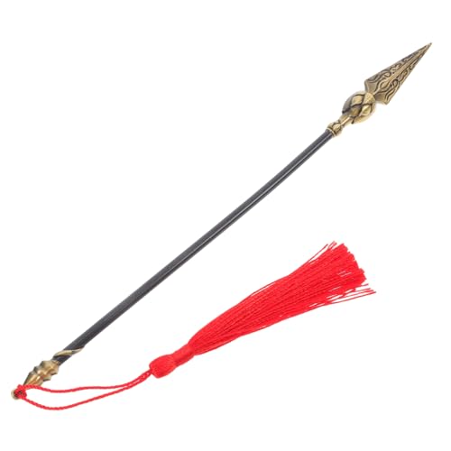 Beavorty Metal Fire Tiped Lance Cosplay Spielzeug Exquisite Cosplay Party Supply Für Partydekorationen Schreibtisch Display Fake Fire Tiped Lance Requisite von Beavorty