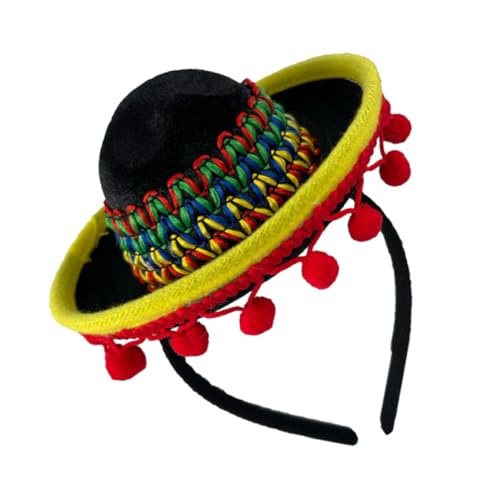 Beavorty Mexikanisches Stirnband Leichtes Kostümzubehör für Cinco De Mayo Festival Party Favor Haarreif Modisch Bequem Damen und Mädchen von Beavorty
