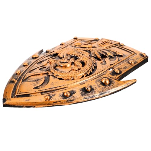 Beavorty Mittelalterlicher Cosplay Schild mit Drachenhörnern Langlebiges Bühnenrequisit Realistische Rüstungsschilde Leicht Tragbar Glatte Oberfläche für Kostüme und Theateraufführungen Beavorty Mittelalterlicher Cosplay Schild mit Drachenhörnern Langlebiges Bühnenrequisit Realistische Rüstungsschilde Leicht Tragbar Glatte Oberfläche für Kostüme und Theateraufführungen von Beavorty