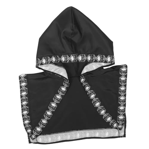 Beavorty Mittelalterlicher Umhang Mit Schwarzer Halloween Cape Für Damen Cosplay Party Kostüm Vielseitig Für Rollenspiele Themenpartys Einzigartiges Design Für Halloween von Beavorty