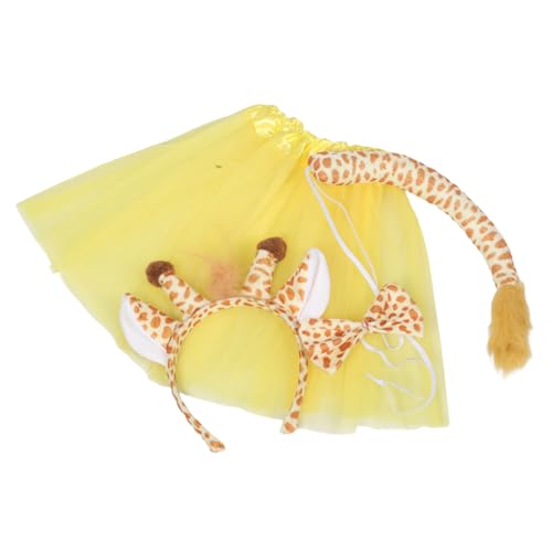 Beavorty Niedliches Giraffen-kostüm für Weichem Haarreif Schleife Tüllrock und Rehgeweih-accessoires Komfortabel Kreativ und Einfach Anzuziehen für Halloween und Partyspaß Beavorty Niedliches Giraffen-kostüm für Weichem Haarreif Schleife Tüllrock und Rehgeweih-accessoires Komfortabel Kreativ und Einfach Anzuziehen für Halloween und Partyspaß von Beavorty