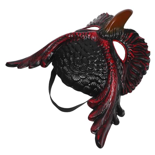 Beavorty Owl Mask Halbgesichtsmaske aus PP Kunststoff Vogelmaske für Erwachsene Bequeme Masquerade Cosplay Maske für Karneval Halloween Kostümparty Bühnenauftritte und Themenveranstaltungen von Beavorty