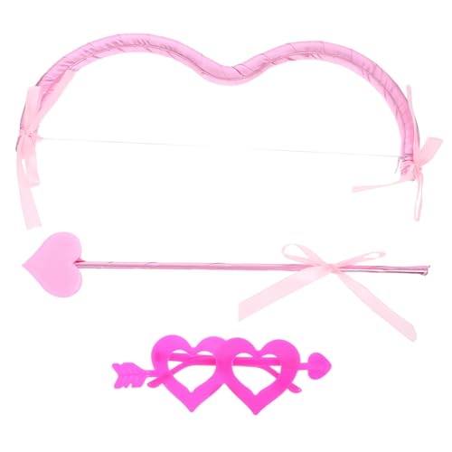 Beavorty Paarkostüm Accessoires Valentinstags Fotografie Requisiten Herz Bogen Pfeile Valentinstags Kostüm Erwachsenenkostüm Kostüm Requisite Brille Glitzernde von Beavorty
