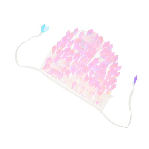 Beavorty Paillettenschleier Für Den Bauchtanz Tanzschleier Halloween Bauchtänzerzubehör Vermissen Bunt Kostüm Für Bauchtanz Fälschung Bauchtanz-outfit Bauchtänzerin Kostüm Polyester Weiß von Beavorty