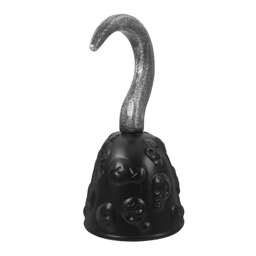Beavorty Piratenhaken Piratenkostüm-Requisite Party-Performance-Hooks Piratenkostüm Damen Haken Für Piratenpartys Halloween-kostüme Stütze Halloween-Party-Piraten-Requisiten PVC Black von Beavorty