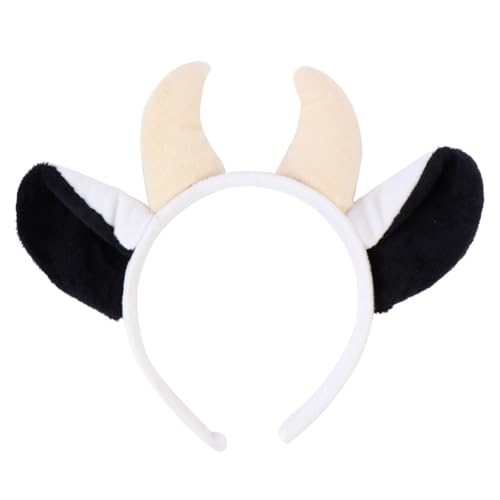 Beavorty Plüsch Kuh Ohr Haarreif mit Hörnern Weiches Tier Stirnband für Party Kostüm Cosplay und Halloween Einzigartiges Niedliches Haaraccessoire für Mädchen und Erwachsene Beavorty Plüsch Kuh Ohr Haarreif mit Hörnern Weiches Tier Stirnband für Party Kostüm Cosplay und Halloween Einzigartiges Niedliches Haaraccessoire für Mädchen und Erwachsene von Beavorty