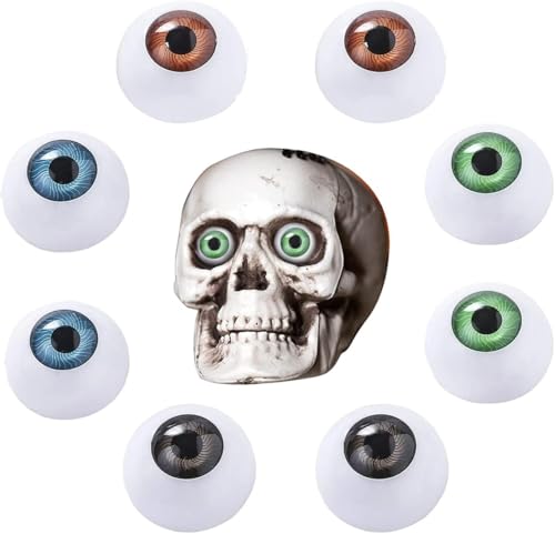 Beavorty Polymorph Plastikaugen Für Halloween Horror Requisiten Kostüm Augen Glasaugen 8Pcs Halloween Horror Halloween Horror Augen Auf Halloween Aug?pfel Gummi Puppen von Beavorty