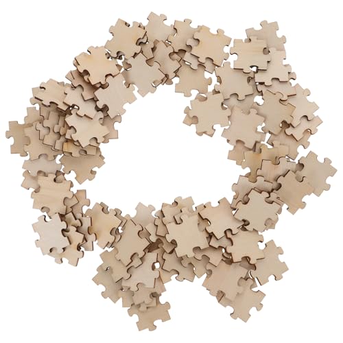 Beavorty Puzzle zum Selber Gestalten Holz 100 Teile Etwa 30mm Holzscheiben Puzzleteile DIY Basteln Bemalen Kinder Pädagogisches Spielzeug Beavorty Puzzle zum Selber Gestalten Holz 100 Teile Etwa 30mm Holzscheiben Puzzleteile DIY Basteln Bemalen Kinder Pädagogisches Spielzeug von Beavorty