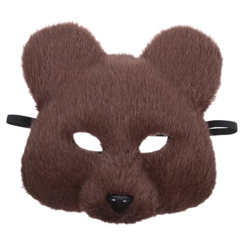 Beavorty Realistische Braune Bärenmaske aus Plüsch für Halloween Cosplay Detailreiche Tierkopf Verkleidung Leichte Tragbare Maske für Maskenball Geburtstag Karneval Vielseitiges Beavorty Realistische Braune Bärenmaske aus Plüsch für Halloween Cosplay Detailreiche Tierkopf Verkleidung Leichte Tragbare Maske für Maskenball Geburtstag Karneval Vielseitiges von Beavorty