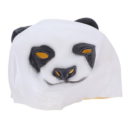 Beavorty Realistische Panda Maske aus Weichem Leichte Tierkopf Verkleidung Atmungsaktive Bärenkopfbedeckung für Halloween Cosplay Karneval Fasching und Themen Partys von Beavorty