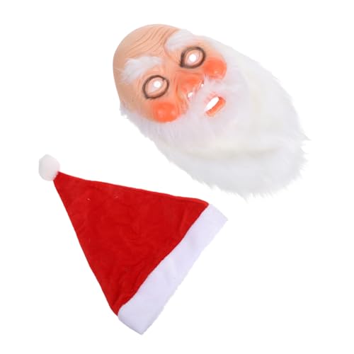 Beavorty Realistisches Weihnachtsmann-maske aus Weichem mit Weißem Vollbart und Roter Mütze Atmungsaktive Ganzgesichts-maske für Weihnachtsfeier Karneval Fasching und Festliches Cosplay Beavorty Realistisches Weihnachtsmann-maske aus Weichem mit Weißem Vollbart und Roter Mütze Atmungsaktive Ganzgesichts-maske für Weihnachtsfeier Karneval Fasching und Festliches Cosplay von Beavorty