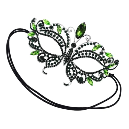 Beavorty Rhinestone Maske für Frauen Halloween Masquerade Halbmaske mit Verstellbarem Band für Partys und Festliche Anlässe für Karneval und Cosplay Beavorty Rhinestone Maske für Frauen Halloween Masquerade Halbmaske mit Verstellbarem Band für Partys und Festliche Anlässe für Karneval und Cosplay von Beavorty