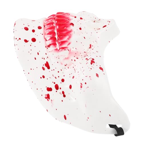 Beavorty Schädelmaske gruselige maske halloween dekoration Unheimliche Maske Horrormaske Halloween Honstration Halloween-Brauch Halloween-Maske Maskerademaske Gotikmaske Plastik von Beavorty