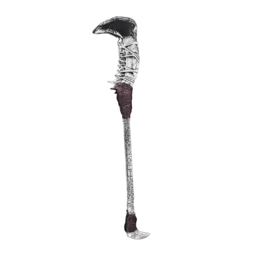 Beavorty Sensenmann-Sense: Sensenmann- -Requisite Für Halloween-Partys, Für Kinder Und Erwachsene, Halloween-waffenkostüm, Braun von Beavorty
