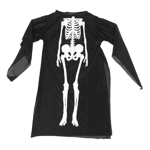 Beavorty Skelett Kostüm für Halloween Schwarzes Grusel Outfit für Jungen Cosplay Party Atmungsaktiv für Feiern Anzieh Events Beavorty Skelett Kostüm für Halloween Schwarzes Grusel Outfit für Jungen Cosplay Party Atmungsaktiv für Feiern Anzieh Events von Beavorty