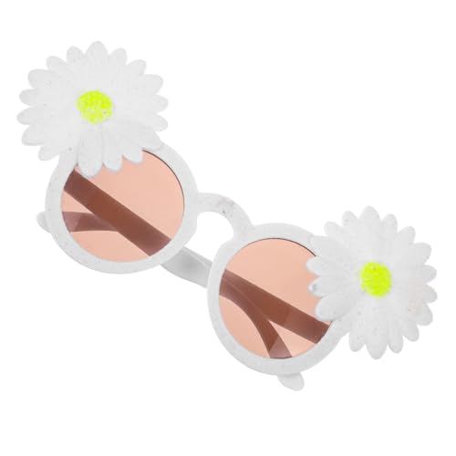 Beavorty Sonnenbrille mit Blumenmotiv für Partys Lustige Stylische Sonnenbrille für Outdoor Events Strand Sommerfeiern Robustes Sicheres Material für Langanhaltenden Spaß von Beavorty