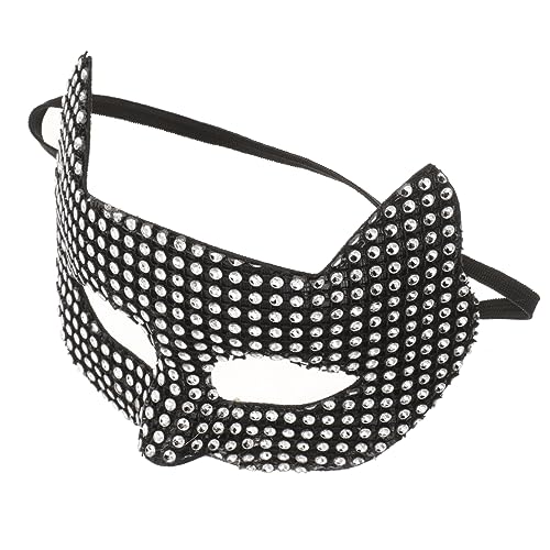 Beavorty Stylische Katzenmaske Für Damen Glitzernde Halloween Maske Party Requisite Für Maskerade Tanzpartys Dekorative Cosplay Maske Mit Strasssteinen von Beavorty