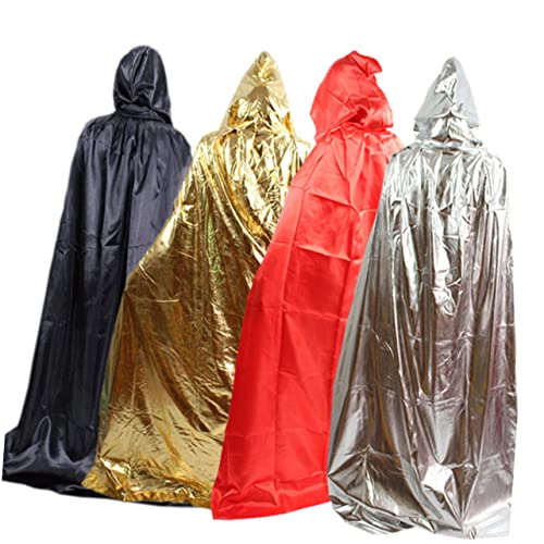 Beavorty Unisex Halloween Umhang mit Kapuze Goldener Cape Karneval Kostüm für Erwachsene Auffälliger Verkleidungsumhang für Party und Cosplay Beavorty Unisex Halloween Umhang mit Kapuze Goldener Cape Karneval Kostüm für Erwachsene Auffälliger Verkleidungsumhang für Party und Cosplay von Beavorty