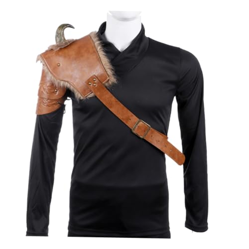 Beavorty Viking Cosplay Kostüm Pu imitat Schulterpanzer Mittelalterliche Rüstung Verstellbar Einheitsgröße Herren Damen Halloween LARP Zubehör Beavorty Viking Cosplay Kostüm Pu imitat Schulterpanzer Mittelalterliche Rüstung Verstellbar Einheitsgröße Herren Damen Halloween LARP Zubehör von Beavorty
