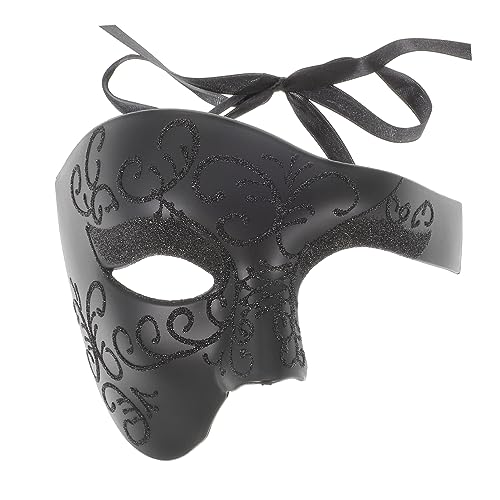 Beavorty Vintage Herren Halbmaske für Halloween Karneval Maskenball Robuste Ergonomische Maske für Kostümpartys Hochzeiten und Bühnenaufführungen Beavorty Vintage Herren Halbmaske für Halloween Karneval Maskenball Robuste Ergonomische Maske für Kostümpartys Hochzeiten und Bühnenaufführungen von Beavorty