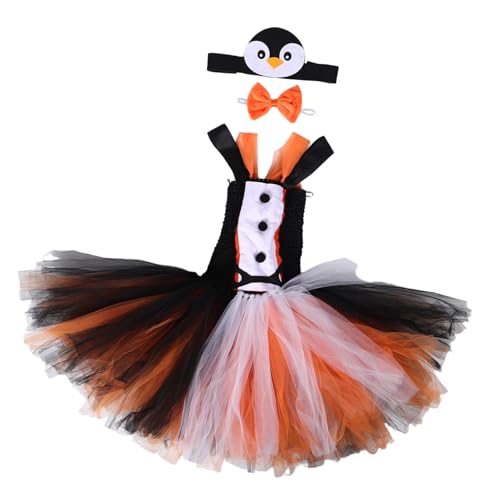 Beavorty Weiches Atmungsaktives Tutu Kleid mit Tier-cosplay Haarreif und Fliege Flexibles Halloween Party Outfit für Jahre Beavorty Weiches Atmungsaktives Tutu Kleid mit Tier-cosplay Haarreif und Fliege Flexibles Halloween Party Outfit für Jahre von Beavorty