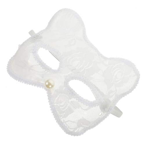 Beavorty Weiße Halloween Spitzenmaske Damen Cat Face Halbgesichtsmaske Cosplay Party Requisite Atmungsaktiv Leicht Für Maskerade Karneval Beavorty Weiße Halloween Spitzenmaske Damen Cat Face Halbgesichtsmaske Cosplay Party Requisite Atmungsaktiv Leicht Für Maskerade Karneval von Beavorty