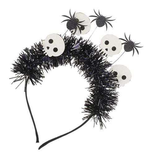Beavorty Weißer Schädelspinnenkopf Hoop stirnband Stirnbänder Halloween-Accessoires für Erwachsene Foto -Requisiten Festival-Party-Kopfbedeckung Grüßer Black Beavorty Weißer Schädelspinnenkopf Hoop stirnband Stirnbänder Halloween-Accessoires für Erwachsene Foto -Requisiten Festival-Party-Kopfbedeckung Grüßer Black von Beavorty